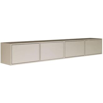 Selsey Selsey Framme - Mueble de TV colgante con cuatro puertas abatibles 200 cm, gris cachemira