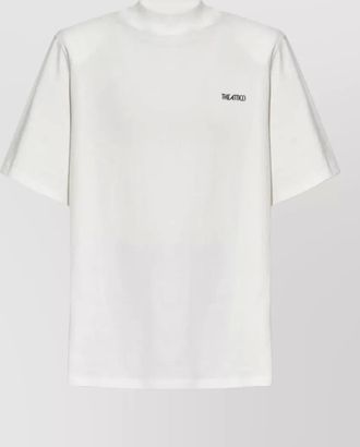 The Attico short sleeve crew neck straight hem top