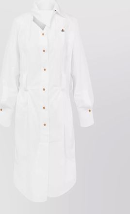 Vivienne Westwood belted long sleeve curved hem shirt dress