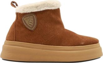 Blauer Su&egrave;de Sneeuw Enkelboot - Dames - Winterlaarzen - Bruin - 39 EU - Su&egrave;de - Schoenen