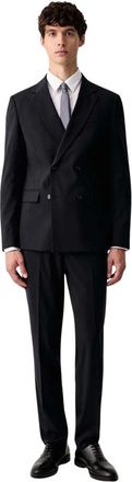 Lindbergh Double Breasted Suit - Heren - Business pakken - Blauw - M - Polyester - Kostuums