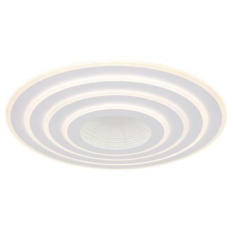 Netlighting Jocelyn Round Semi Ceiling Light White LED Dimmable 2700-6500K Remote