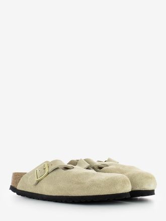 Birkenstock Ciabatta Boston in suede sandcastle