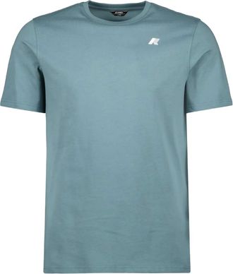 K-Way Odom Ascii Code logo-print T-shirt - men - Cotton - M - Blue