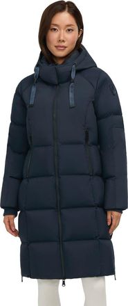 Pajar Zaniah Long Channel Quilted Puffer in Navy at Nordstrom, Size Medium