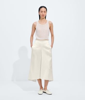 Bottega Veneta Shiny Cupro Skirt - White - Women - 0