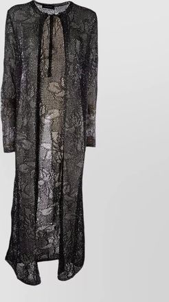 Fabiana Filippi knitwear floral pattern lightweight long open front