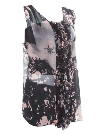 Dolce & Gabbana Top con applicazione a fiori - Nero