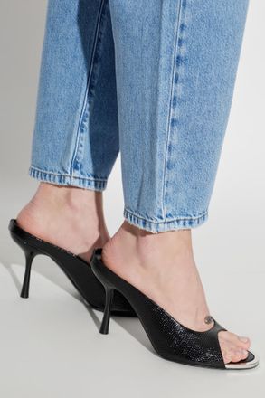 Diesel Heeled Mules D-DIAMS, Womens, Black
