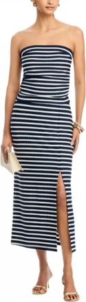 Ramy Brook Venus Skirt In Navy Stripe
