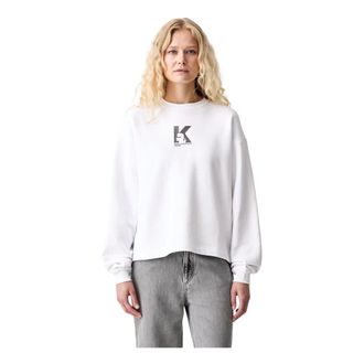Karl Lagerfeld Donna, Felpe, Bianco, XS, new