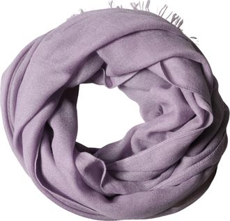 Brunello Cucinelli Purple Cashmere Silk Fringe Wrap 200cm x 95cm Womens Scarf (Pre-Owned)