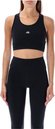 Balenciaga Zwart Actief Bovenkleding met Racerback Ontwerp - Dames - Tops - Zwart - Maat: XS Polyamide