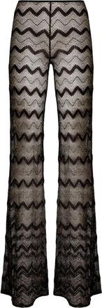 Missoni Stijlvolle Broek - Dames - Wijde Broeken - Zwart - M - Broeken
