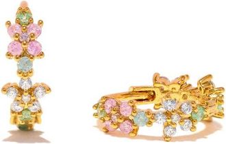 Girls Crew Pastel Star Huggie Hoop Earrings in Gold at Nordstrom