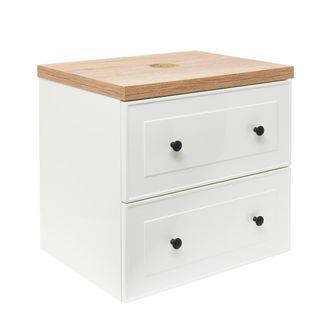 Puma Naturel Mueble De Ba&ntilde;o Bajo Lavabo Naturel Forli 80x45x46 Cm Blanco (forli80bid)