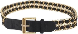 Chanel Pre-owned Belts, female, Black, Size: ONE SIZE Pre-owned Vintage Belt