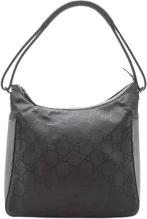 Gucci Pre-owned Shoulder Bags, female, Black, Size: ONE SIZE Pre-owned Leather gucci-bags