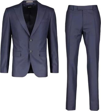 HUGO BOSS Elegant Modern Slim Fit Pak - Heren - Business pakken - Blauw - S - Kostuums
