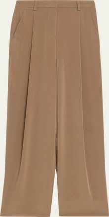 Giorgio Armani High-Rise Pleated Straight-Leg Trousers