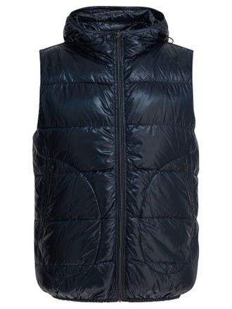 Herno Nylon Sleeveless Jacket Jackets And Coats Blu-Uomo