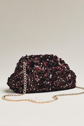 Maeve Sequin Slouchy Clutch
