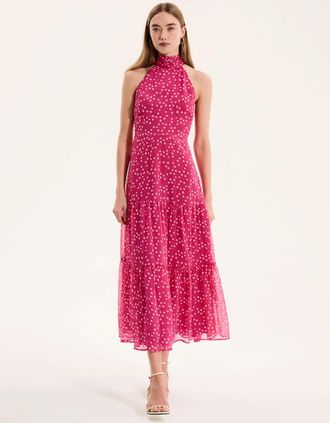 Omnes Womens Romeo Dress in Pink - Red - Size: 18