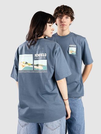 Penfield Block Landscape Graphic T-Shirt blau