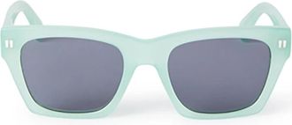 Off-white Blauwe Valdez Zonnebril Dames Accessoires - Dames - Zonnebrillen - Blauw - 53 MM - Accessoires