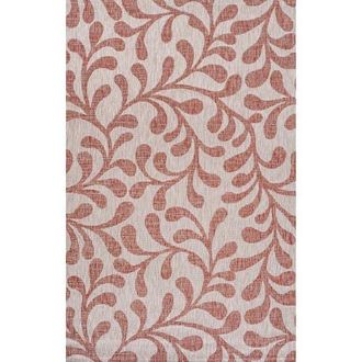 Jonathan Y Designs Vine All Over Indoor/Outdoor Area Rug in Red/beige at Nordstrom, Size 2Ft 0In X 8Ft 0In