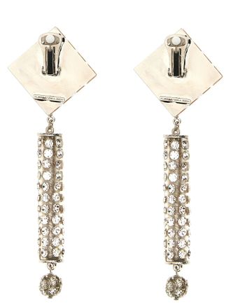 Alessandra Rich Rhinestone-Embellished Hair Clip - Silver