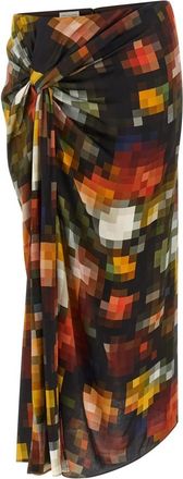 Dries Van Noten Suma Bis Maxi Rok - Dames - Midirokken - Veelkleurig - XS - Rokken