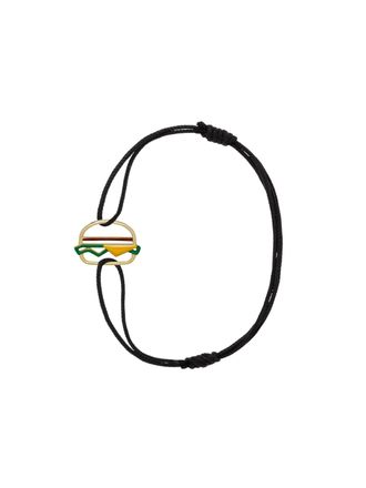 Aliita Hamburger Enamel Cord Bracelet