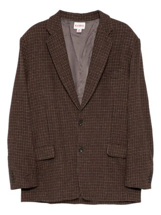Bows & Arrows graphic-appliqué blazer - men - Wool/Alpaca/Nylon/Cupro - M - Brown