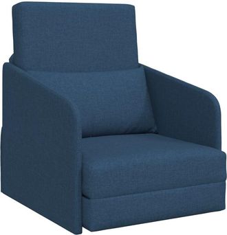 vidaXL Sofa Bed Blue 65 x 80 x 83 cm Fabric Vidaxl