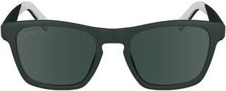 Lacoste 53mm Rectangular Sunglasses in Matte Green at Nordstrom Rack