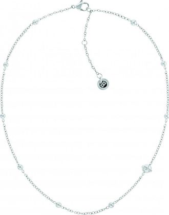Tommy Hilfiger Womens 2780818 Ladies Necklace - Silver Stainless Steel - One Size