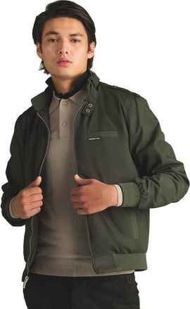 Members Only Classic Iconic Racer Jacket in Dark Green at Nordstrom, Size Xx-Large