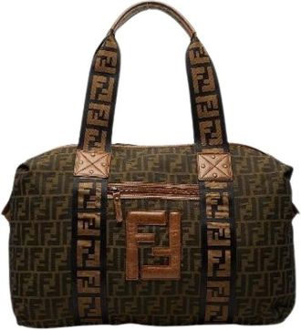 Fendi Pre-owned Weekend Bags, female, Brown, Size: ONE SIZE Pre-owned Vintage Weekend Bag