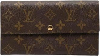 Louis Vuitton Pre-owned Wallets, female, Brown, Size: ONE SIZE Pre-owned Vintage Long Bi-fold Wallet