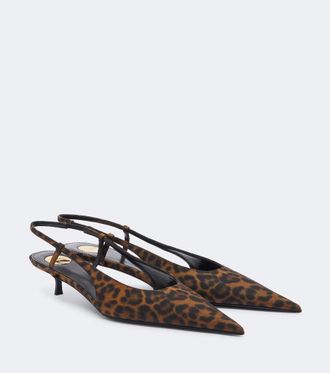 Saint Laurent Salones destalonados Secret estampados