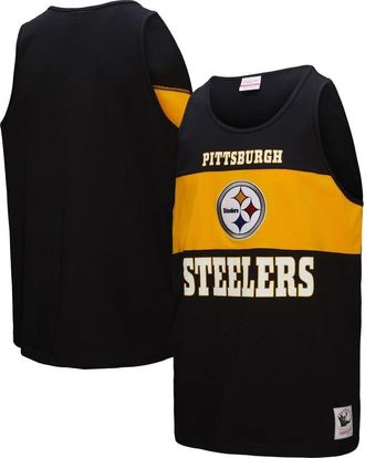 Mitchell & Ness Mens Mitchell & Ness Black Pittsburgh Steelers Retro Colorblock Tank Top at Nordstrom, Size Medium