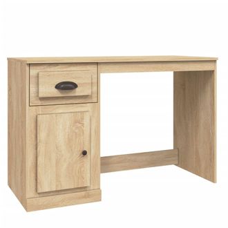 vidaXL Vidaxl - Escritorio Con Caj&oacute;n Madera Contrachapada Roble 115x50x75 Cm