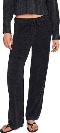Barefoot Dreams CozyChic Ultra Lite(r) Tie Waist Relaxed Pants Womens Clothing Black : LG, Nylon/Viscose