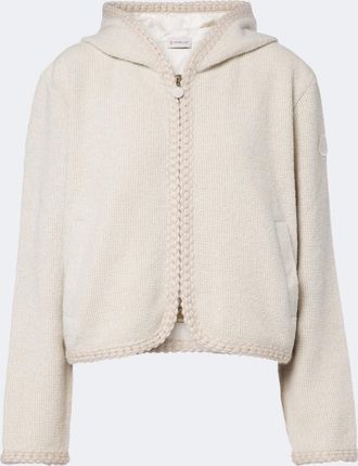 Moncler Cardigan in maglia con cappuccio