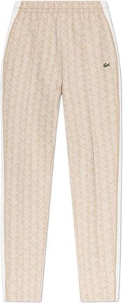 Lacoste Paris Monogram Trainingsbroeken - Heren - Sweatpants - Beige - L - Katoen - Broeken