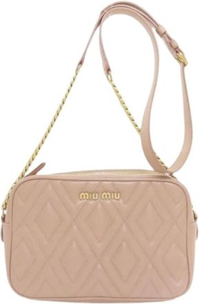 Miu Miu Pre-owned Cross Body Bags, female, Pink, Size: ONE SIZE Pre-owned Shoulder Bag