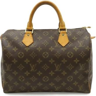 Louis Vuitton Pre-owned Speedy Monogram Handtas - Dames - Vintage Handtas - Bruin - ONE Size - Vintage