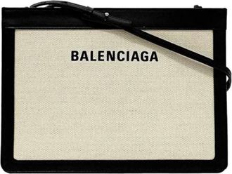 Balenciaga Pre-owned Canvas balenciaga-bags - Dames - Vintage Schoudertas - Wit - ONE Size - Vintage