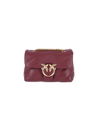 Pinko Love Puff Mini Nappa Leather Quilted Shoulder Bag